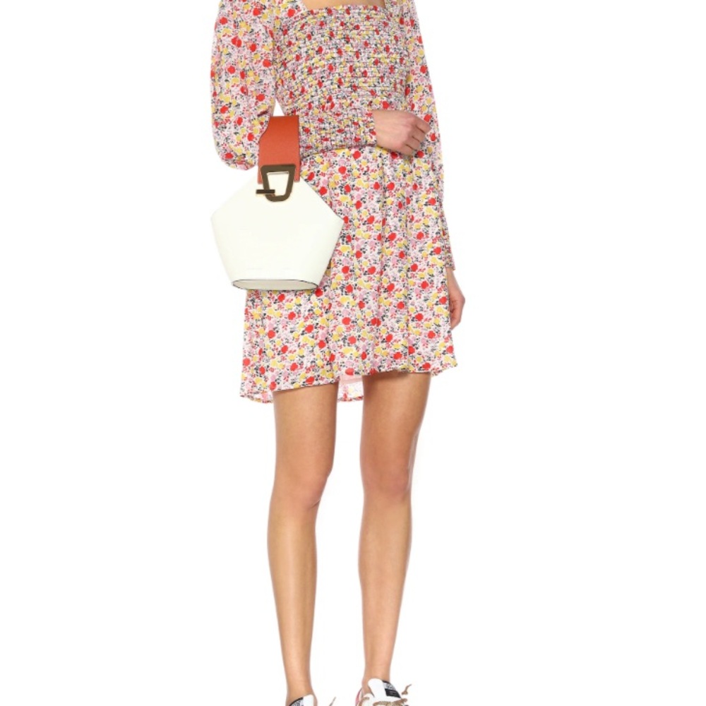 Ganni Floral Georgette Mini Dress